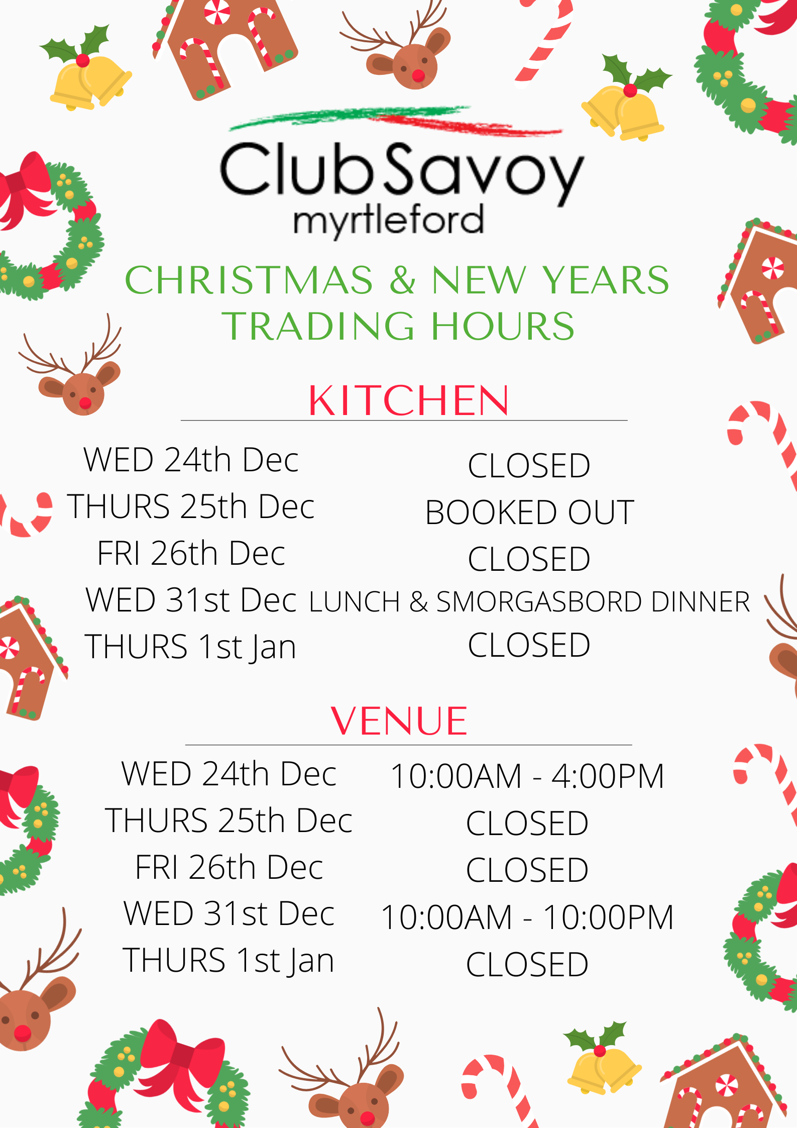 Club Savoy Coming Event