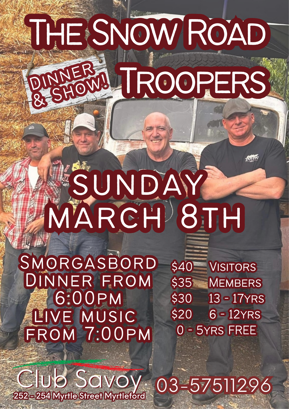 SRT 950 Club Savoy Coming Event